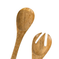 Mystic Scarab Mango Wood Salad Servers