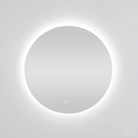 Bowen Round LED Vanity Mirror Silver 90cm
