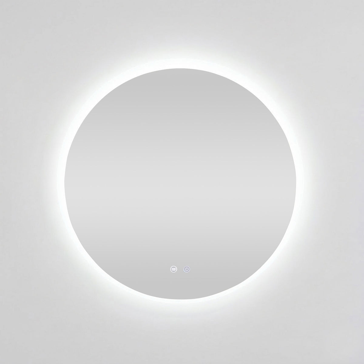 Bowen Round LED Vanity Mirror Silver 90cm