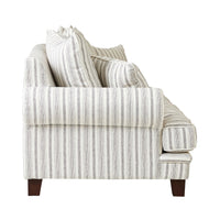 Lisette 3.5 Seater Sofa Linen Stripe