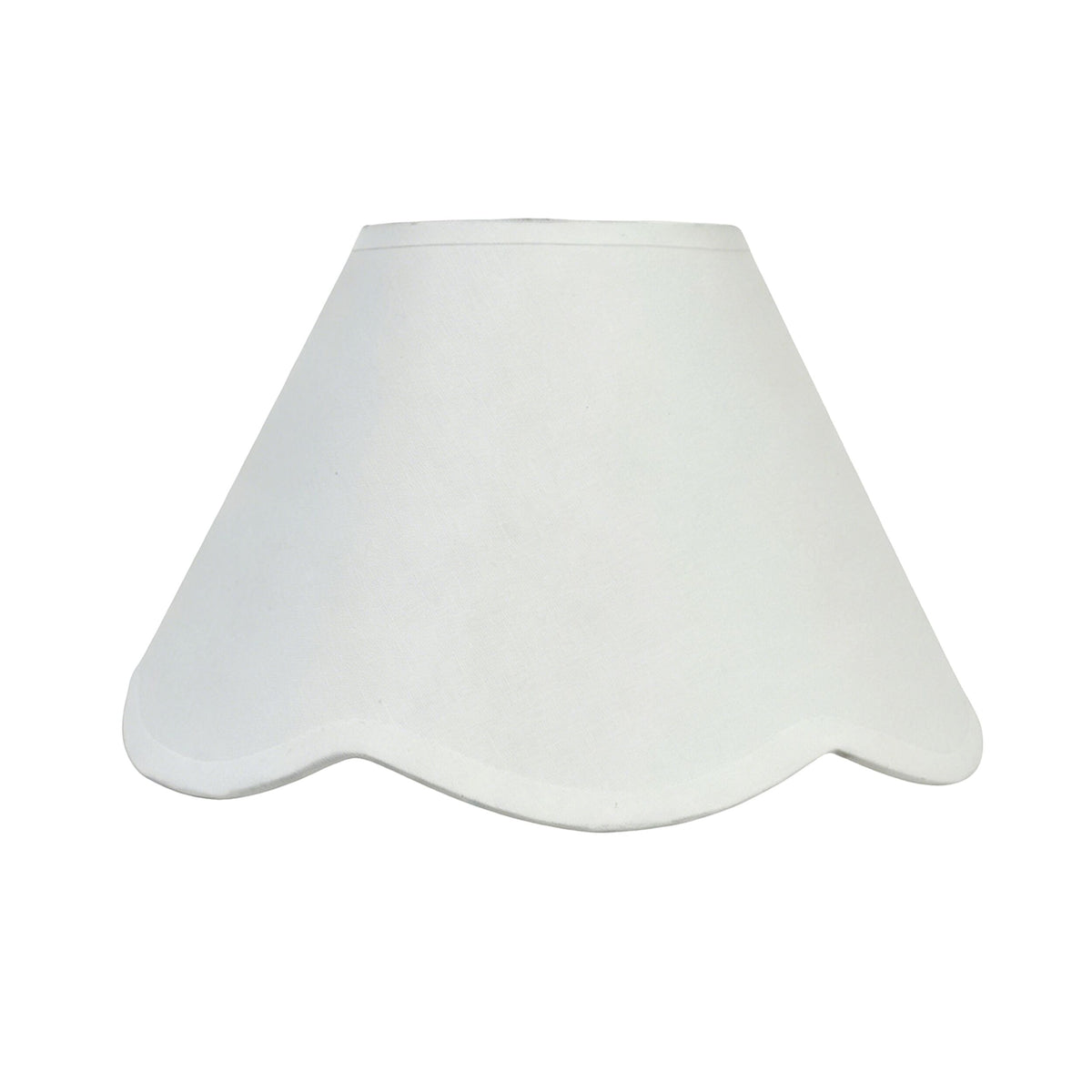 Belle Scallop Shade White 45cm