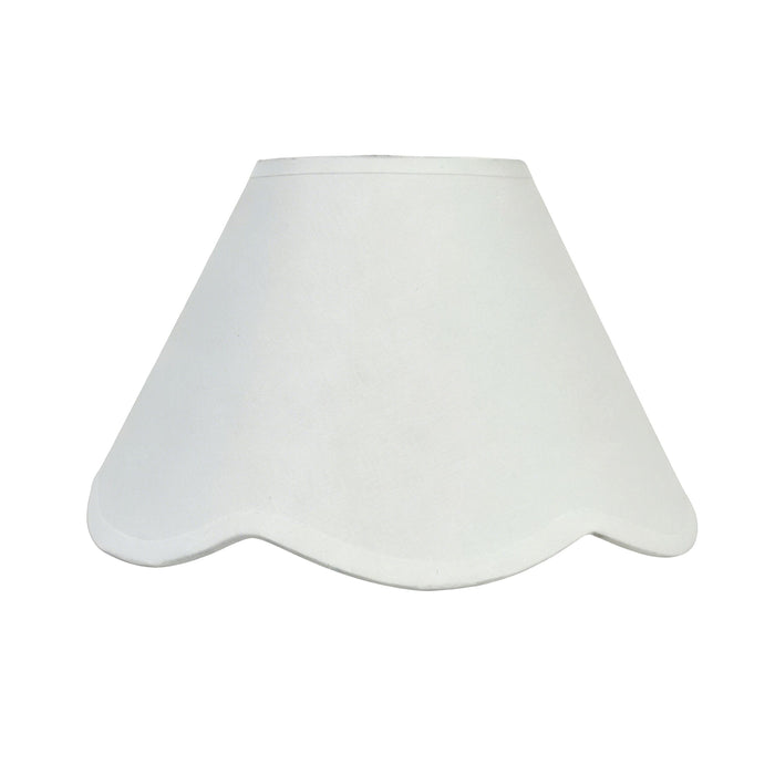 Belle Scallop Shade White 45cm