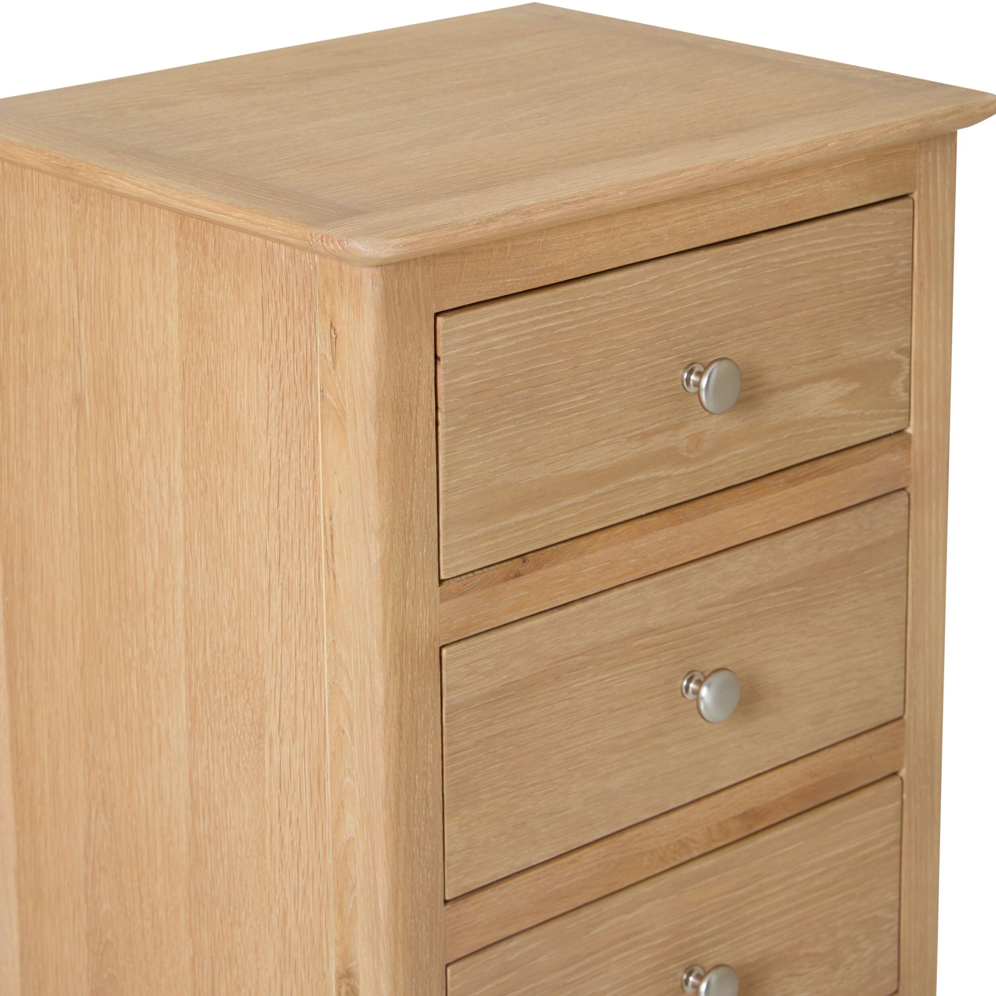 Oakridge 3 Drawer Bedside Light Oak
