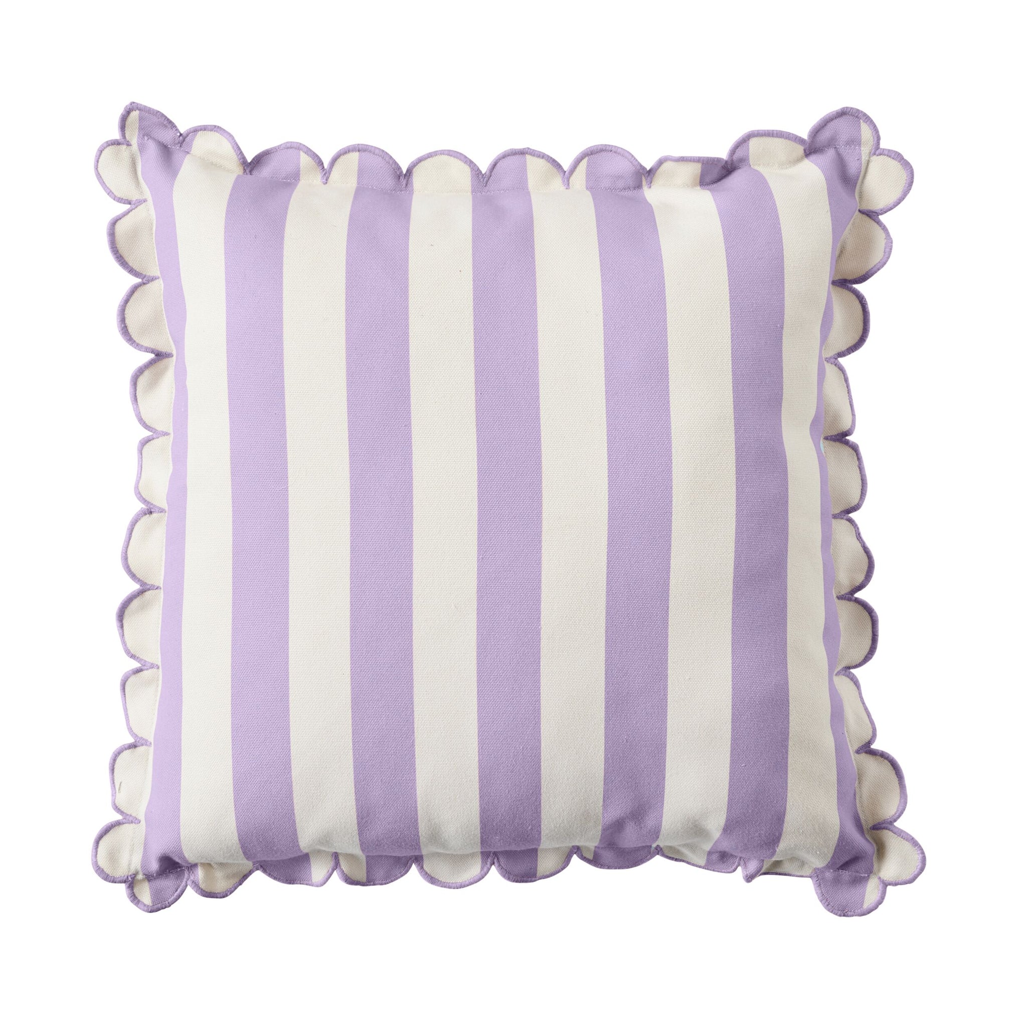 Aruba Scallop Edge Stripe Lilac 45x45cm