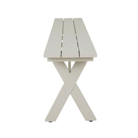 Blake Aluminium Dining Bench 240cm Taupe