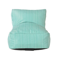Jax Foam Filled Lounger Green Stripe