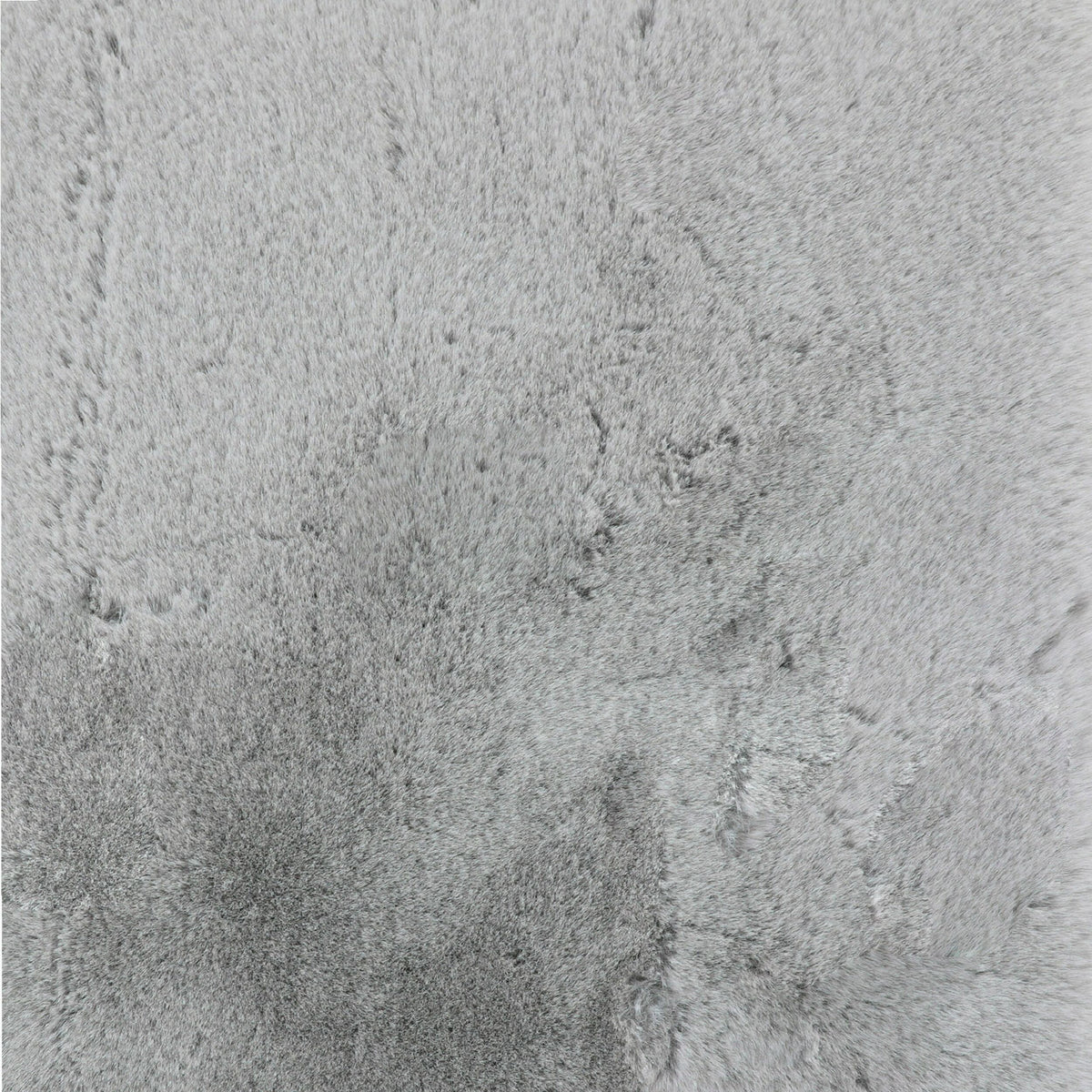 Faux Rabbit Fur Rug Soft Grey 150x240cm