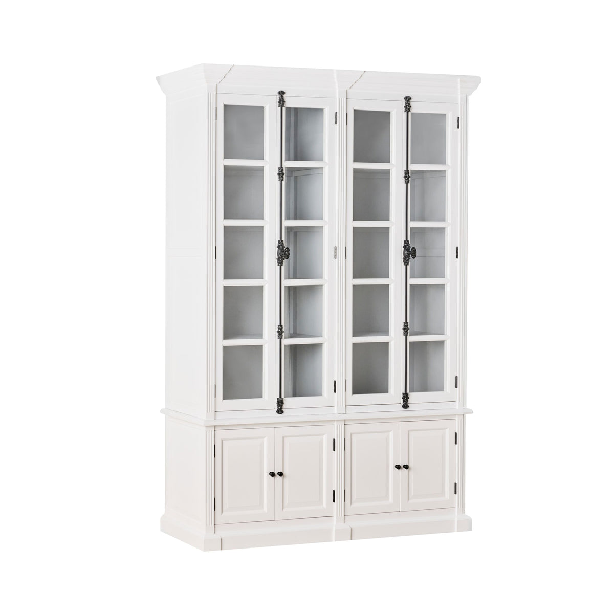 Camille 4 Door Display Cabinet White 167x240.5cm