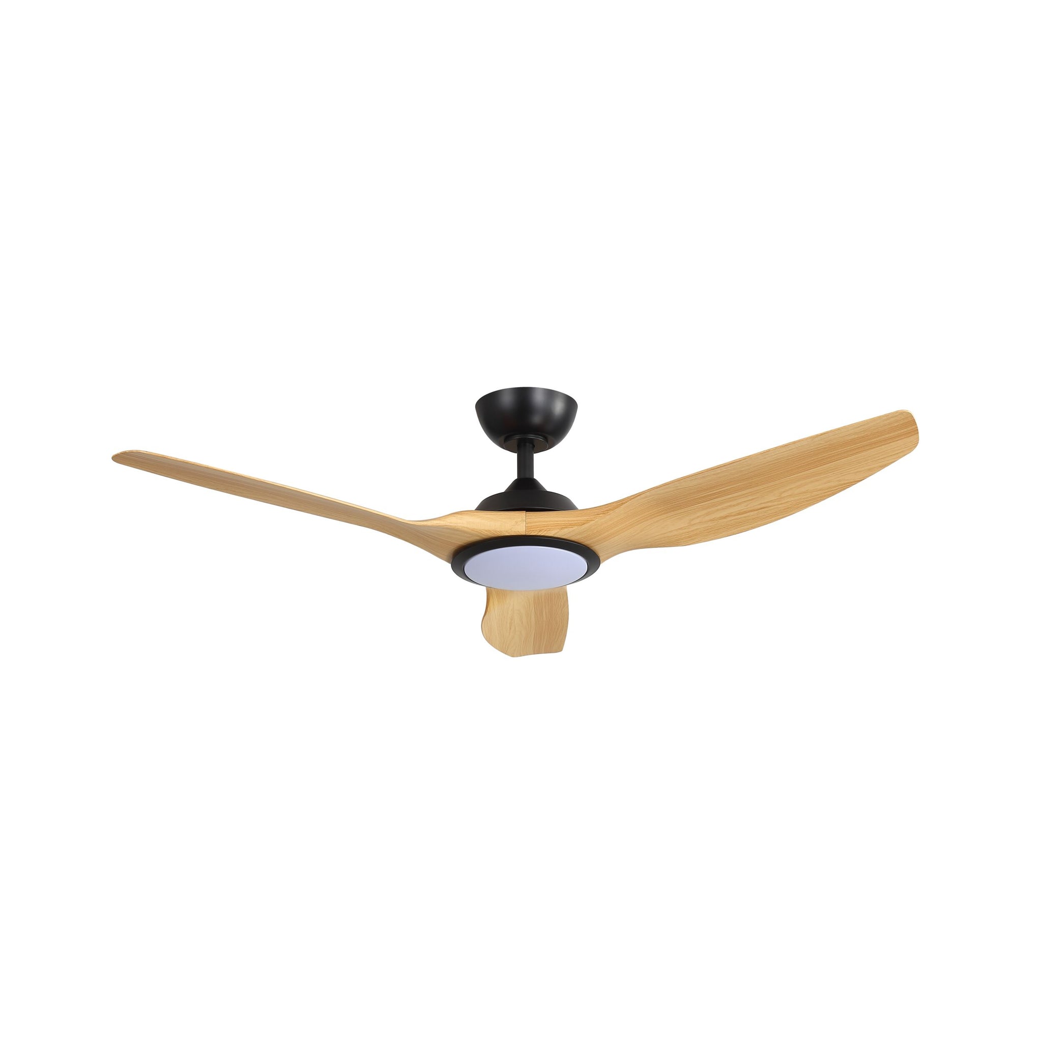 Harbour 132cm Indoor DC Fan - Black with Natural ABS Blades