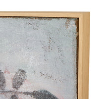 Blossom Beautiful Framed Hessian Print 100x140cm