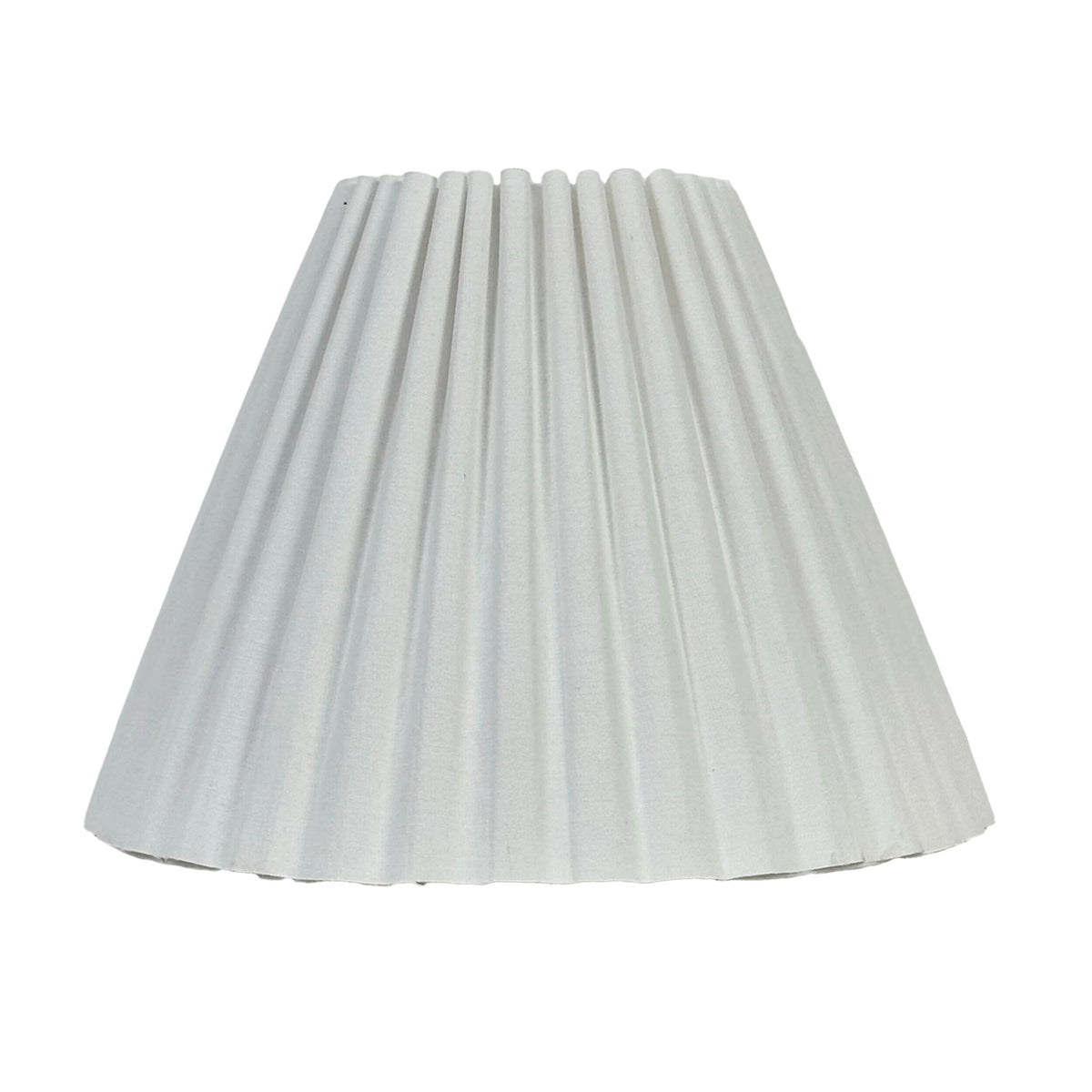 Isabella Pleated Tapered Shade White 25cm