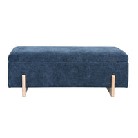Sara Storage Bench Mineral Blue