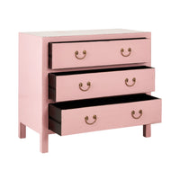 Sansha 3 Drawer Chest Blush Pink