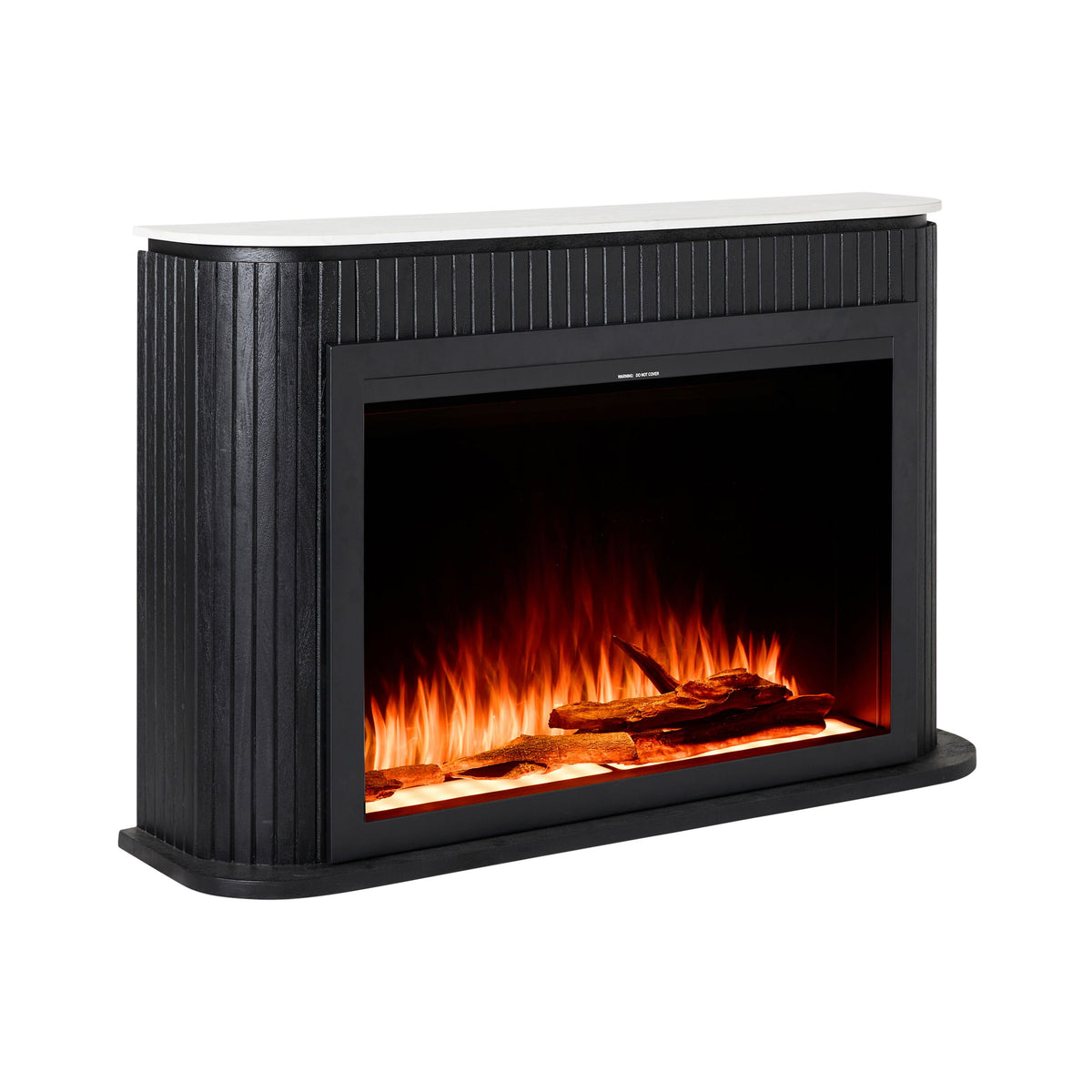 Deva Fireplace Black with Insert