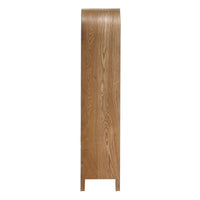 Paige Curved Bookshelf Natural