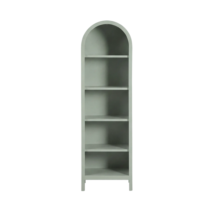 Paige Curved Bookshelf Sage