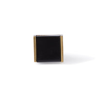 Dax Noir Cube Knob with Trim 2.9cm