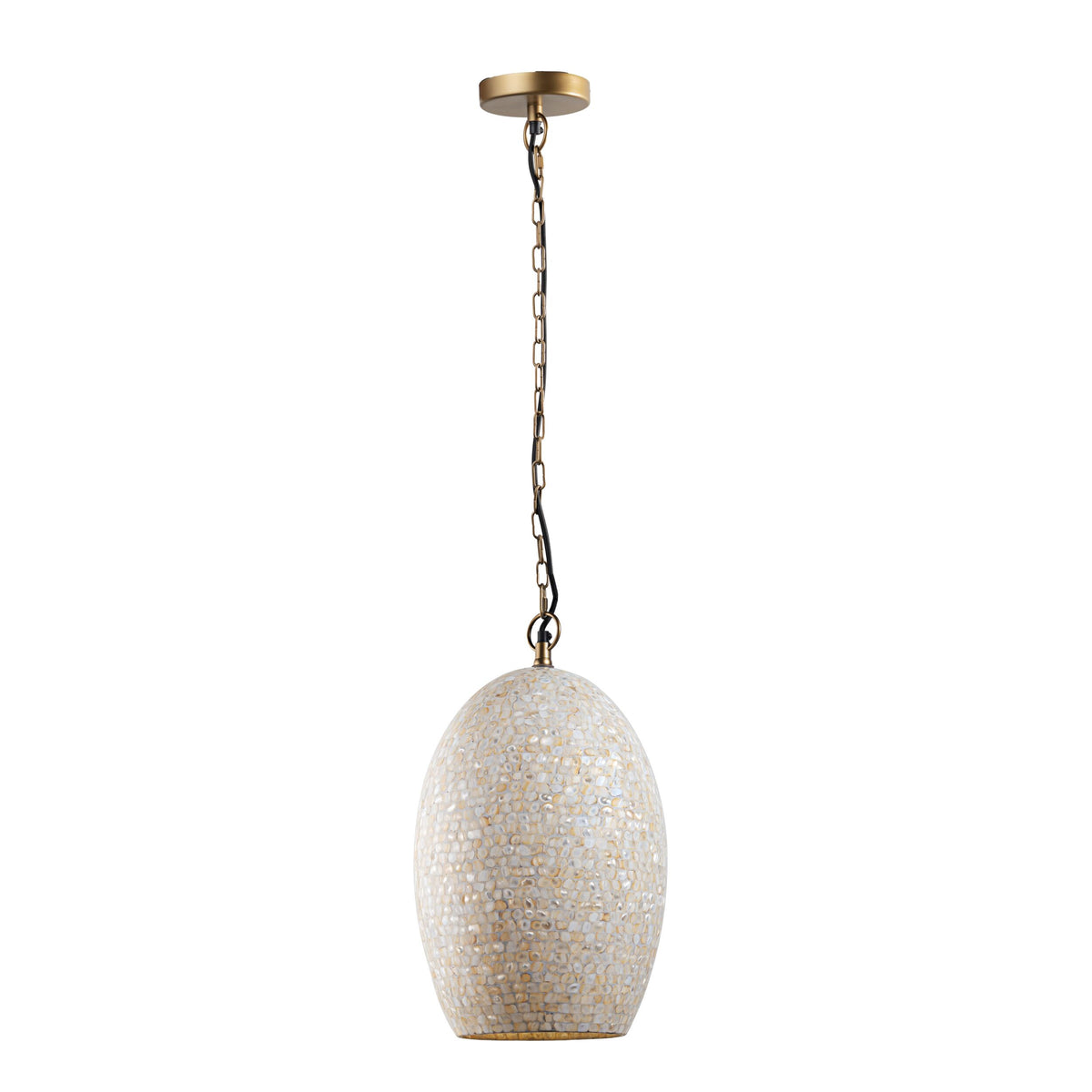 Solara Mother of Pearl Oval Pendant 30x56cm