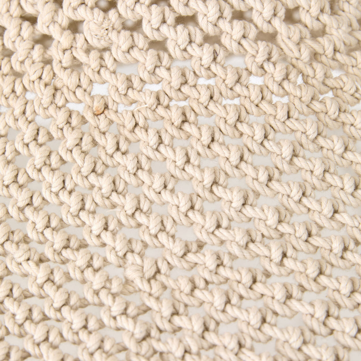 Julio Cotton Rope Pendant White 50x30cm - SHADE ONLY