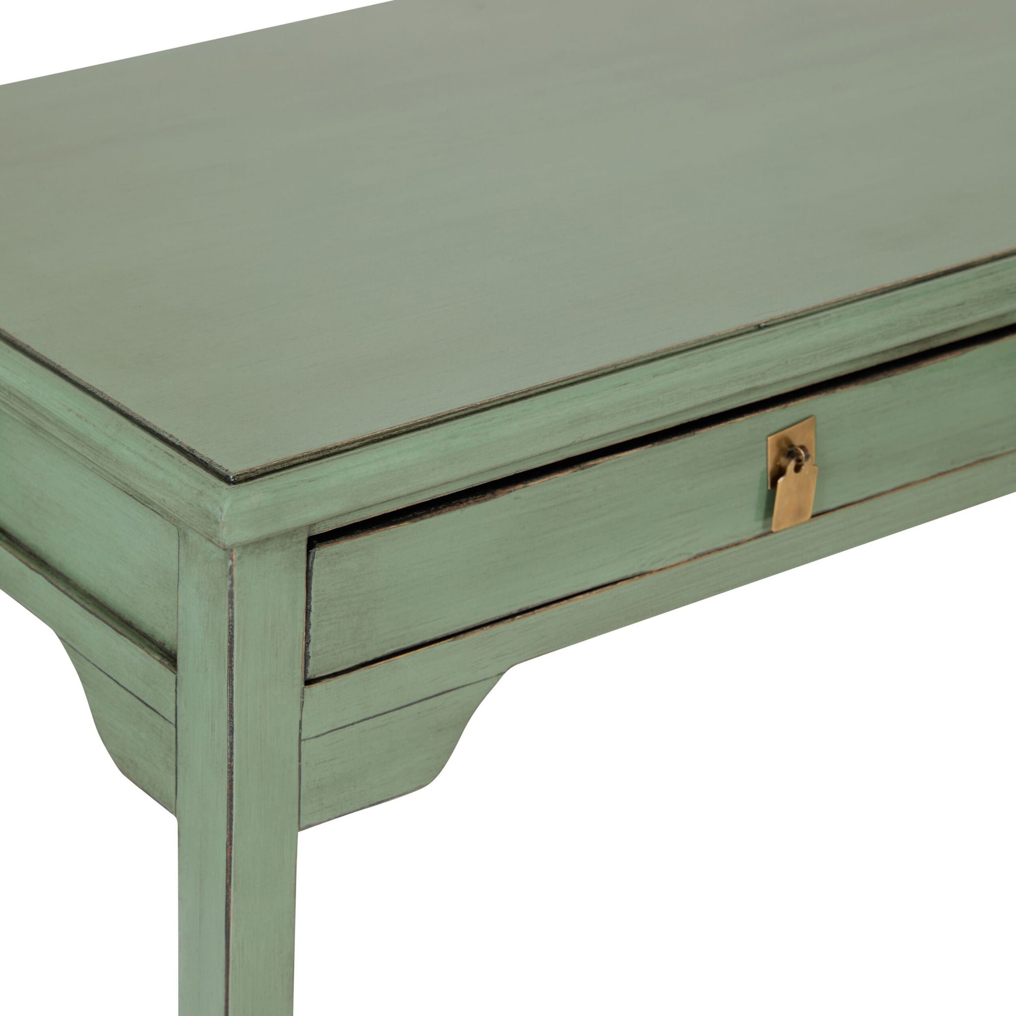 Sansha 2 Drawer Desk Sage Green