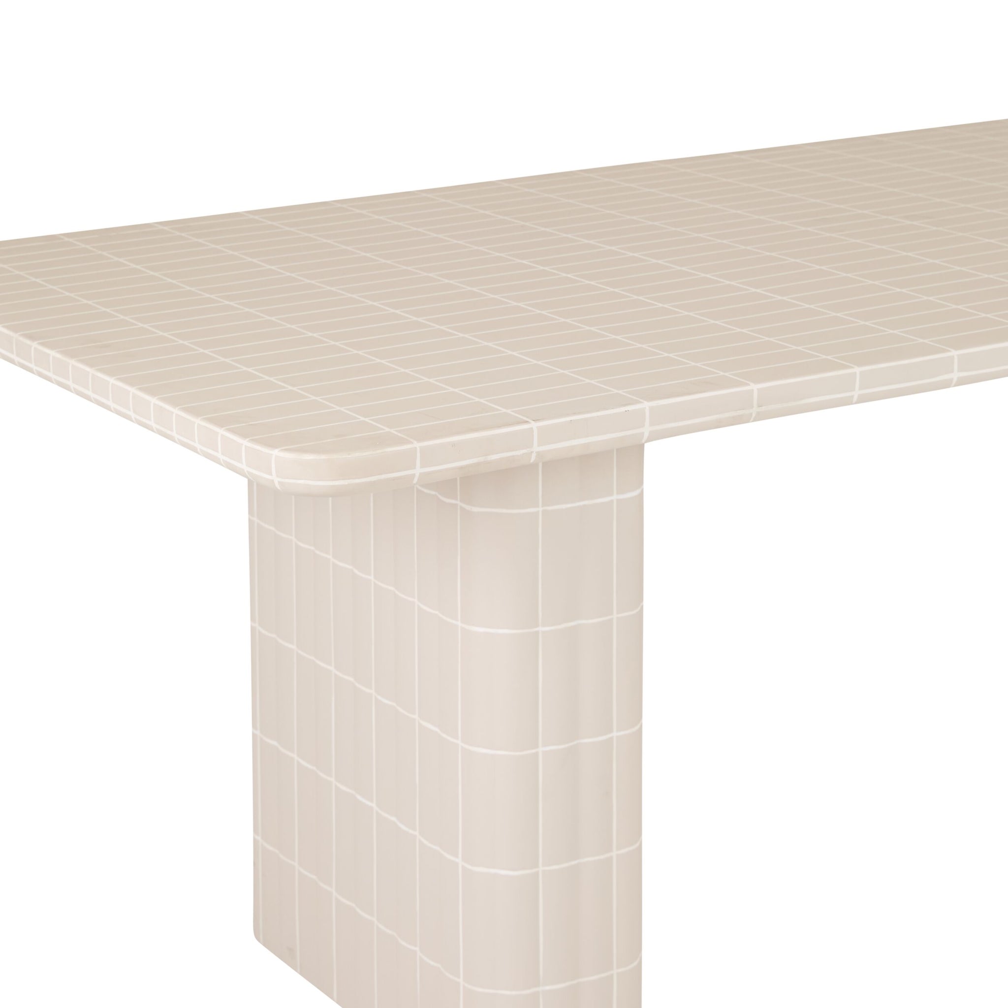 Edie Dining Table 225cm Taupe