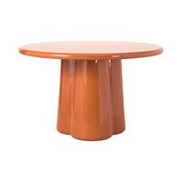 Pavia Round Dining Table Gloss Tuscan Orange