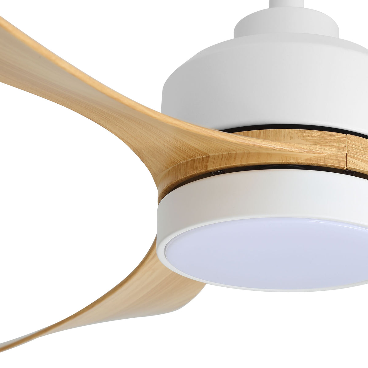 Cove 106cm Indoor DC Fan - White with Natural ABS Blades