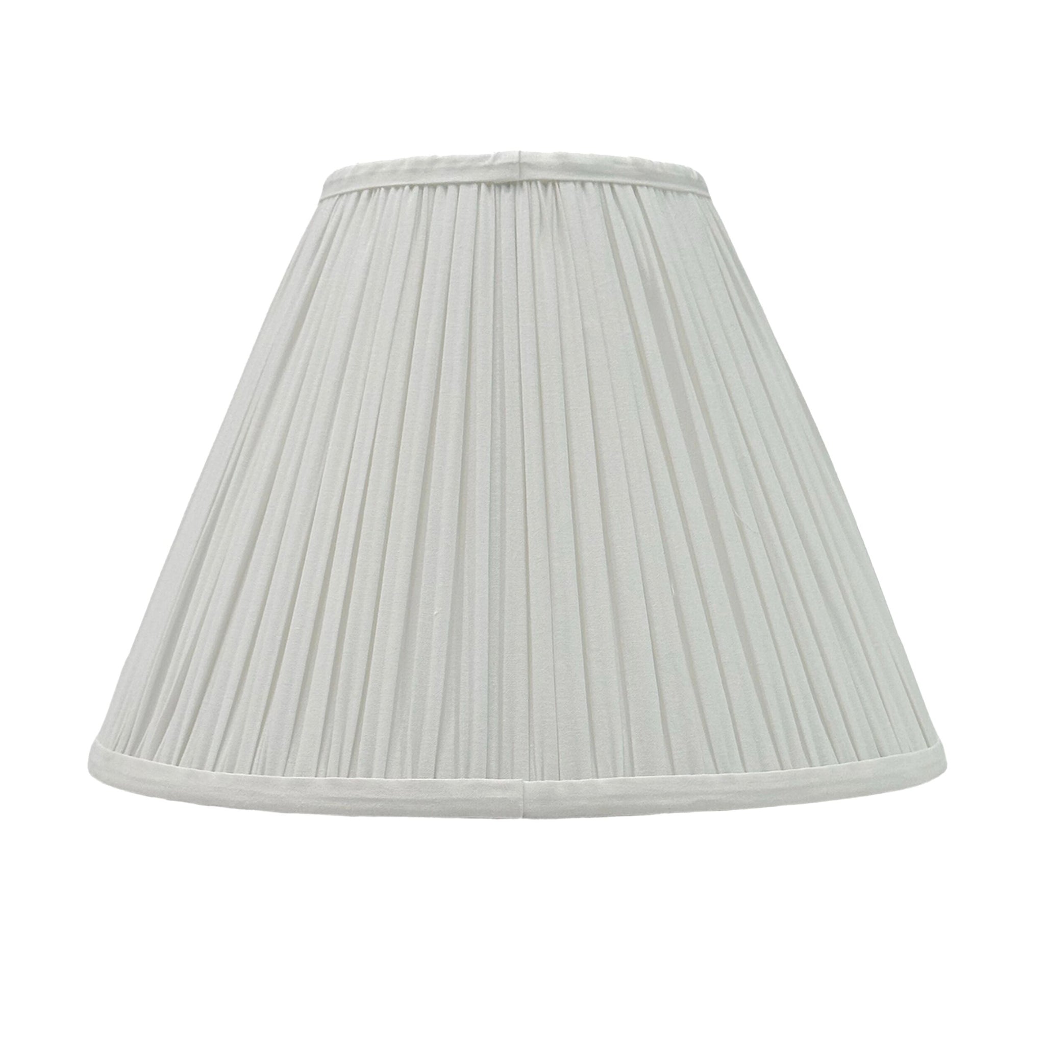 Audrey Pleated Tapered Shade White 25cm