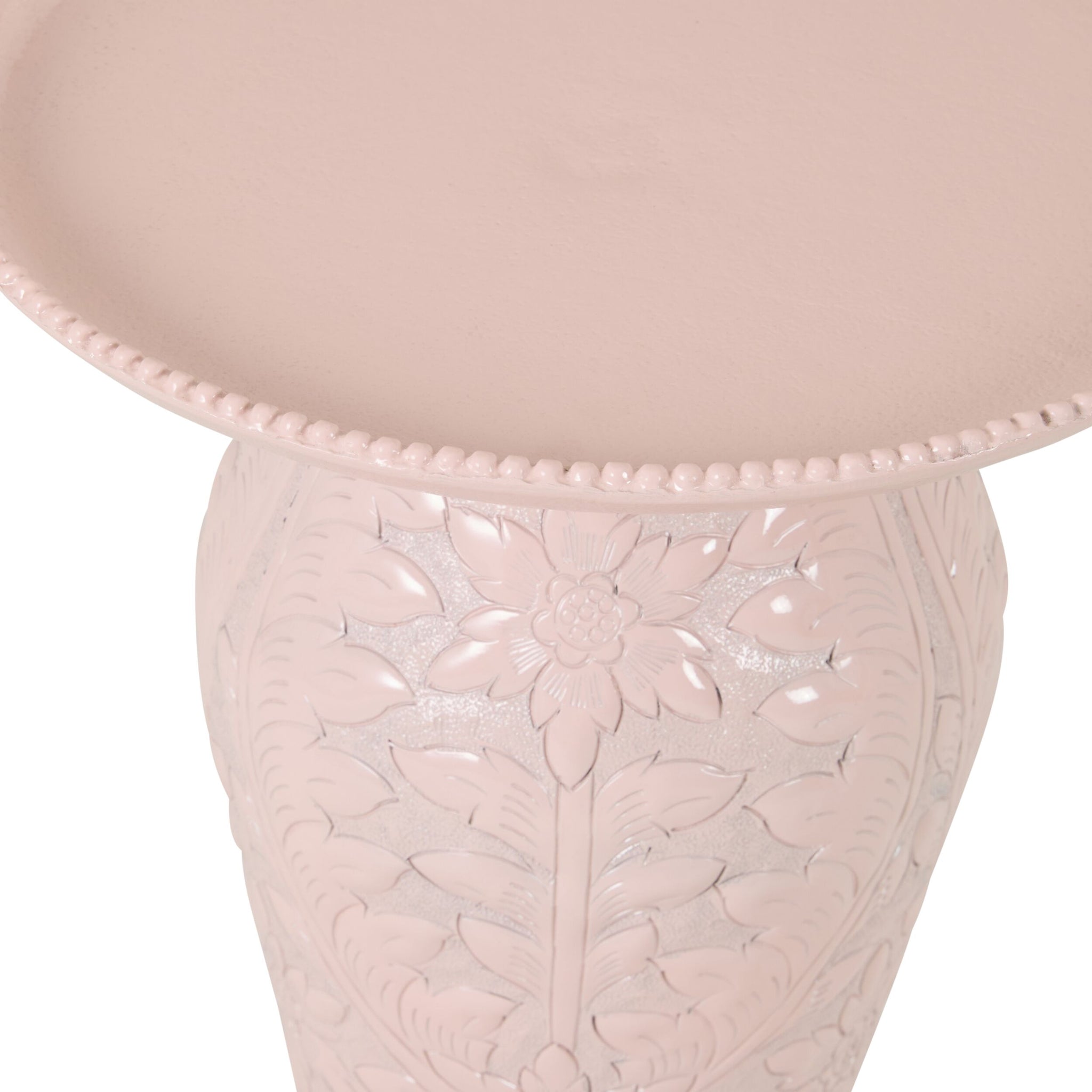 Chandari Side Table 38cm Nude Pink