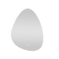 Bowen Asymmetrical LED Vanity Mirror Silver 60x80cm