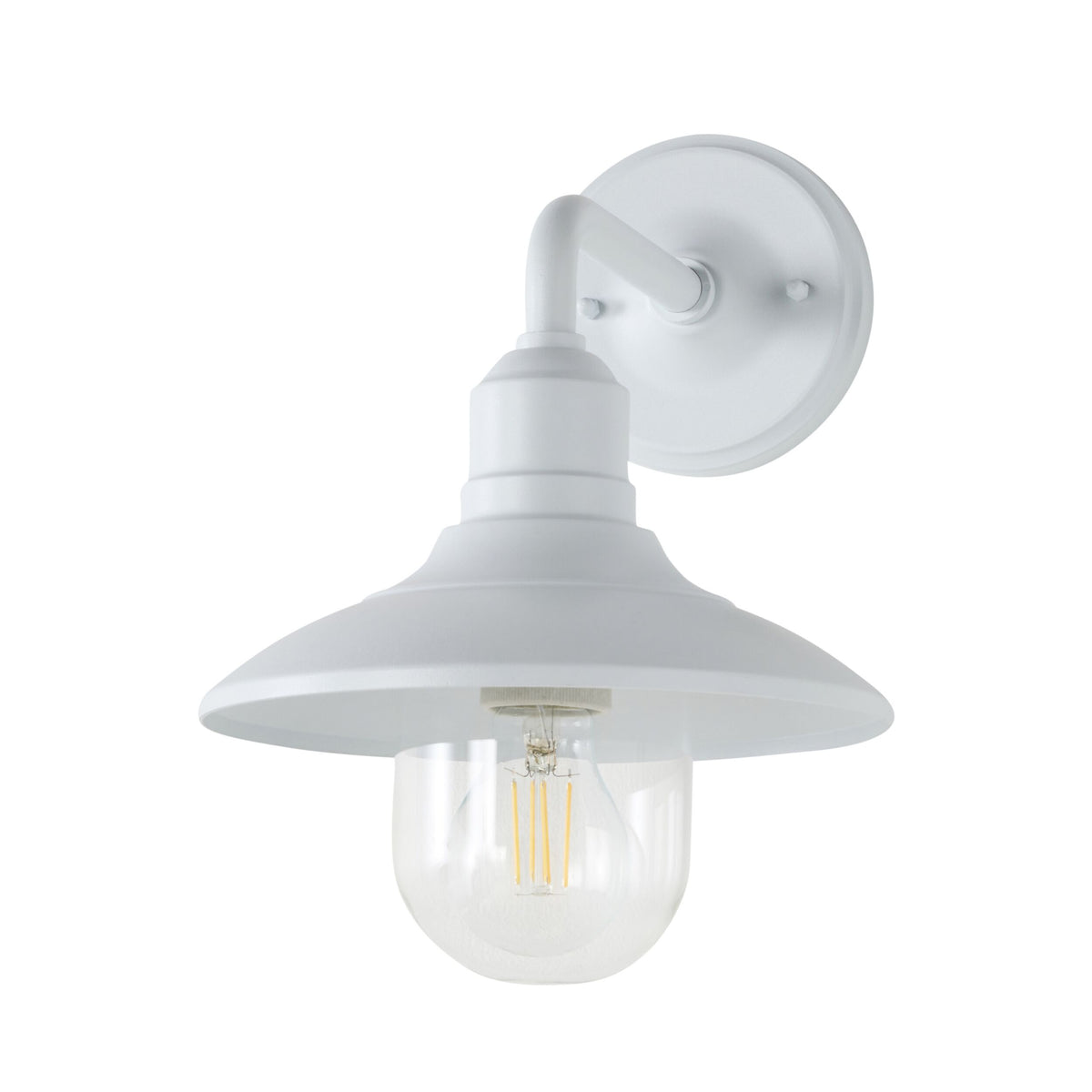 Cody 1 Light Exterior Wall Bracket White