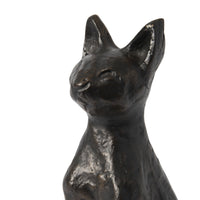 Atelier Animalia Sitting Cat Statue Noir