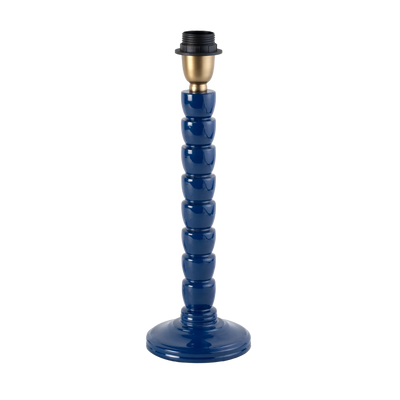 Mercado Wooden Table Lamp Navy Peony Base Only 12x28cm