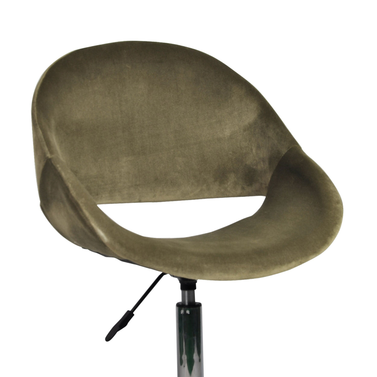 Kip Velvet Desk Chair Velvet Forrest Green