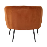 Kianna Occasional Chair Velvet Tangelo