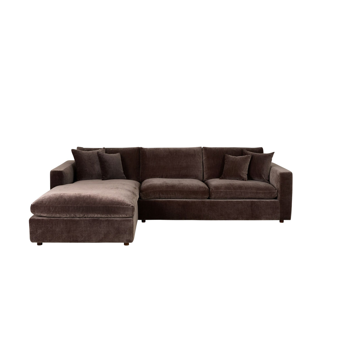 Oakley 4 Seater Left Chaise Sofa Truffle