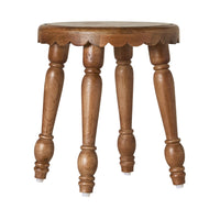 Sati Scalloped Wooden Plant Table 41cm