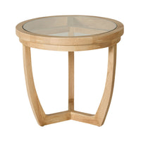 Nori Glass Top Side table