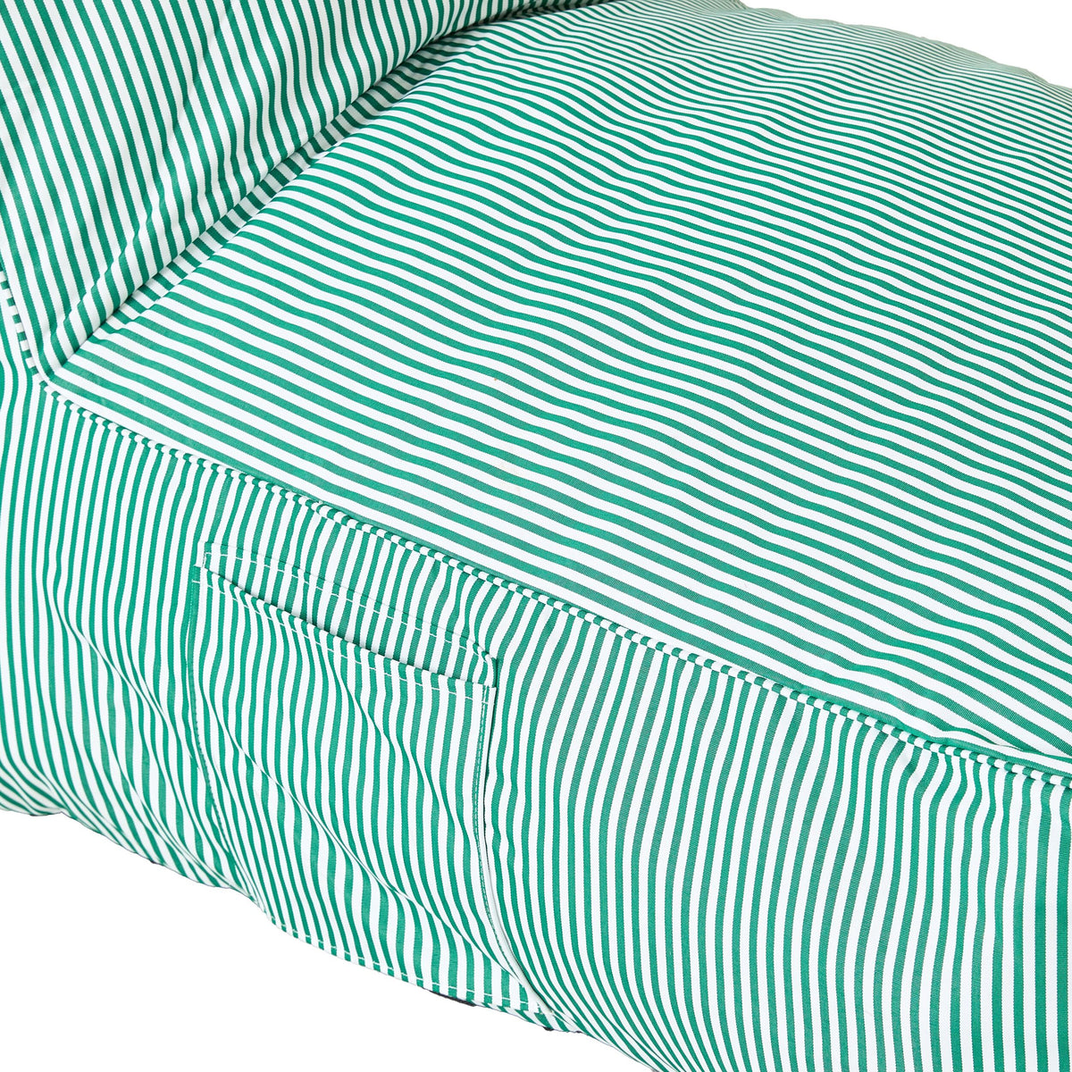Jax Foam Filled Lounger Green Stripe