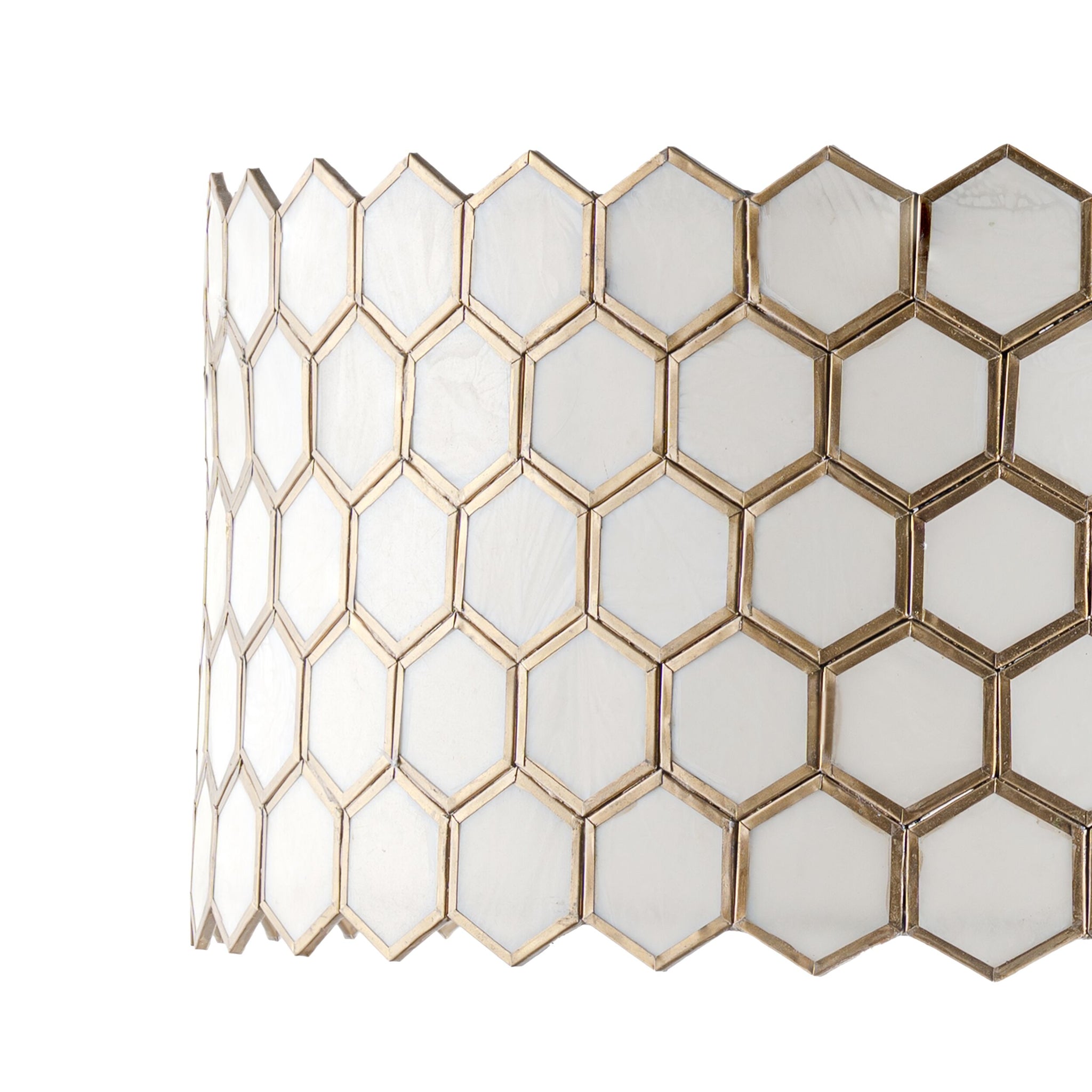 Honeycomb Resin Chandelier Large 54x27cm