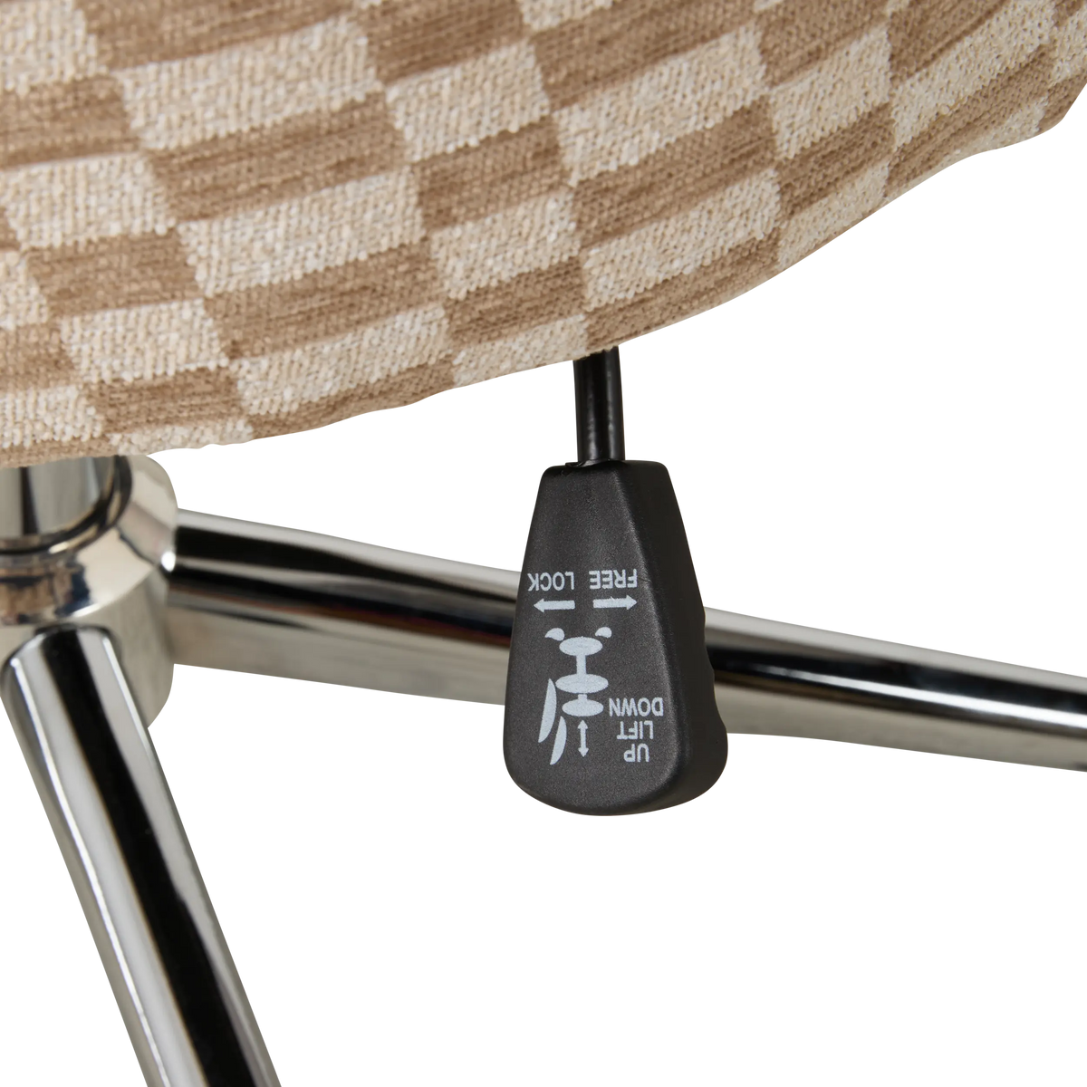 Ilaria Desk Chair Oat Grid