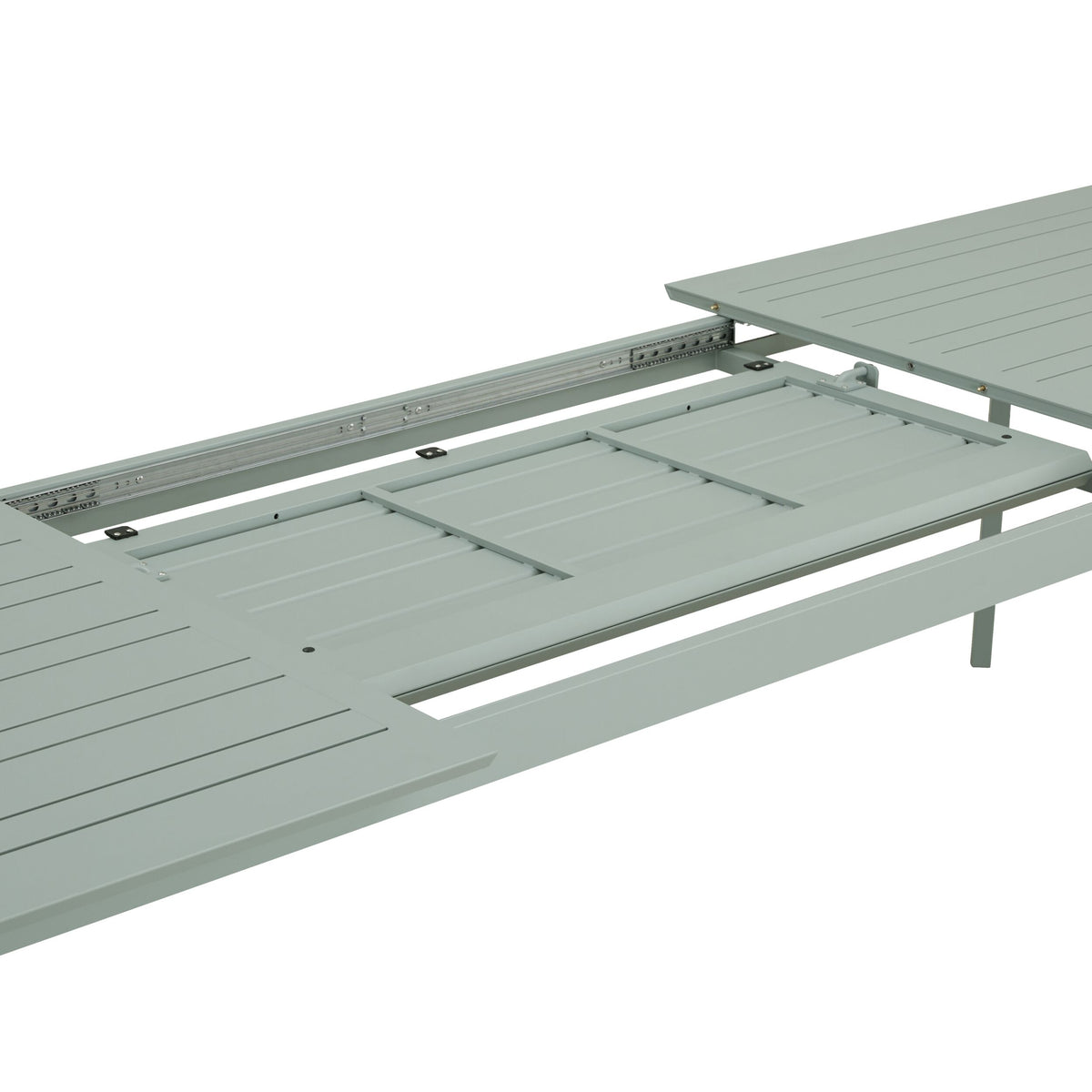 Santana Aluminium Dining Table 260cm (Extends to 370cm) Steely Green