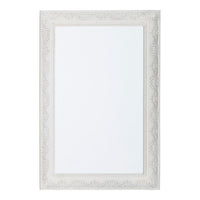 Quincy Antique White Mirror 90x60cm