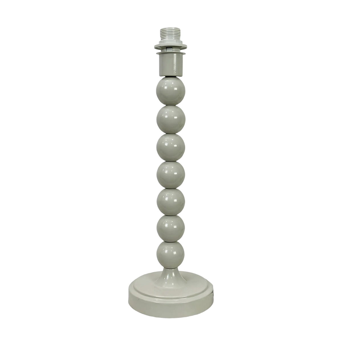 Carousel Metal Table Lamp Base Ivory 31cm