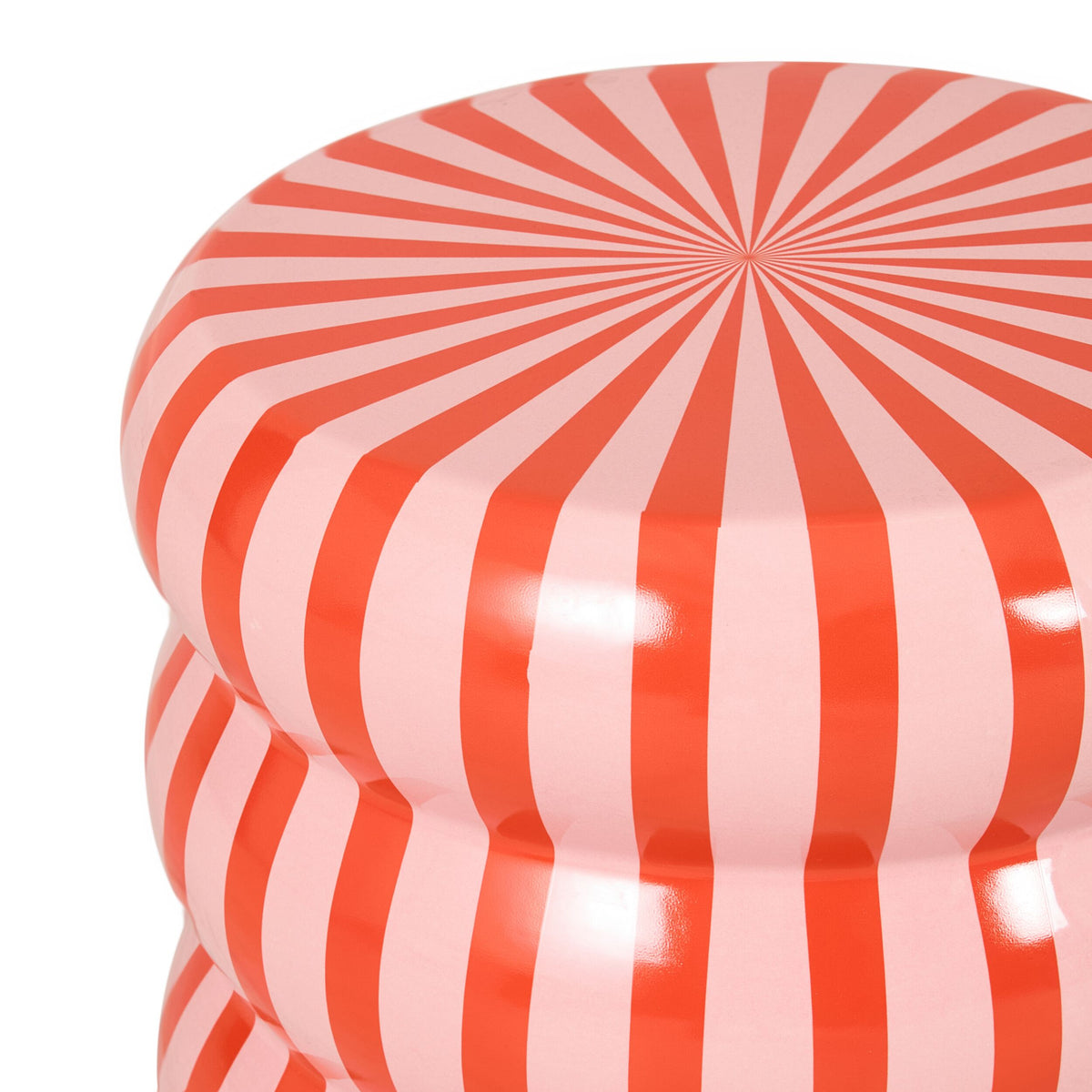 Kiro Curved Stool Pink/Orange