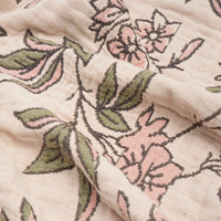 Jacquard Garden Cotton Throw 130x170cm Blossom