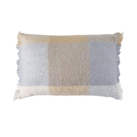 Hunter Wool Blend Cushion Sky Blue Check 40x60cm
