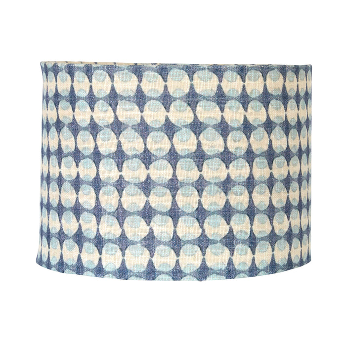 Drum Shade Blue 35x25cm