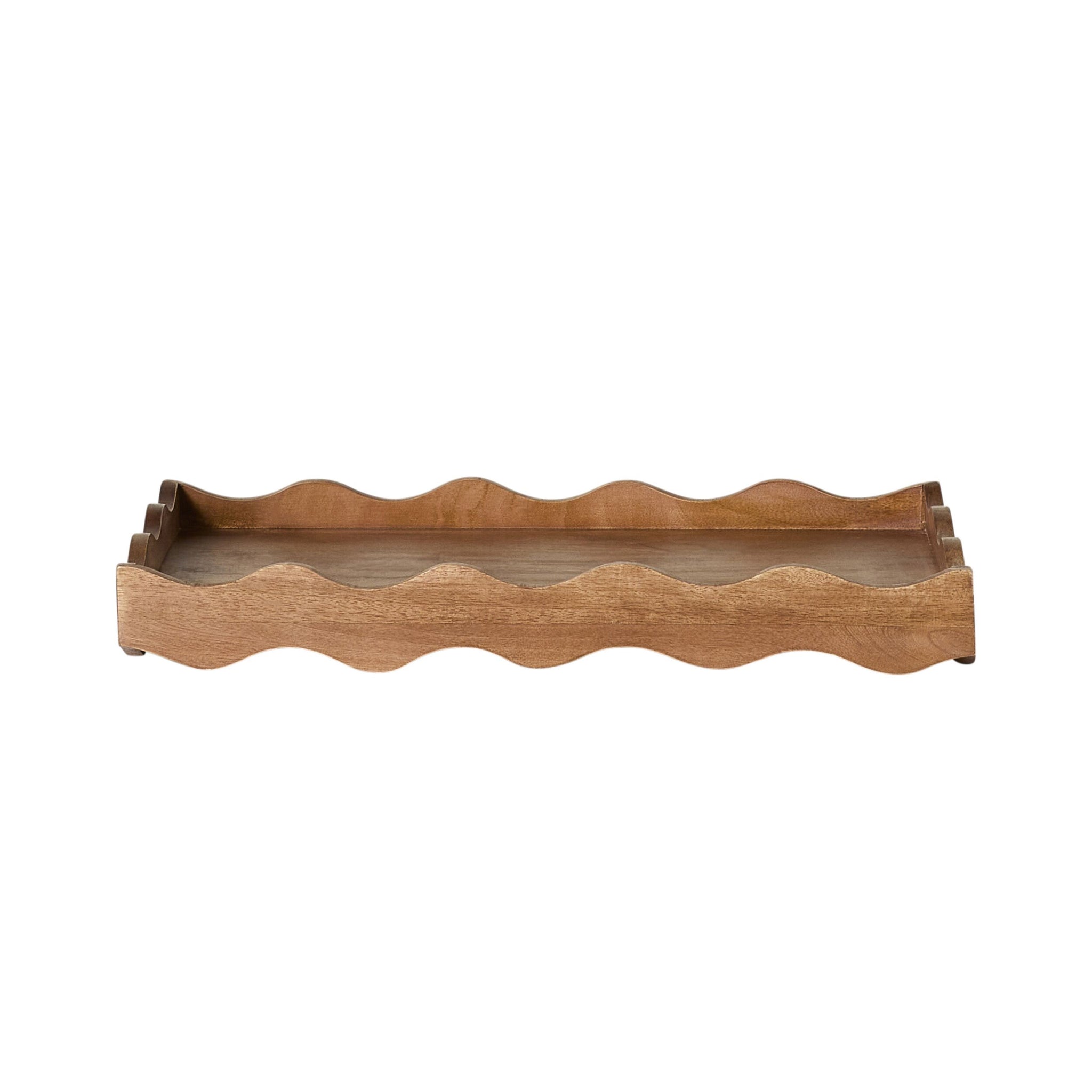 Sati Scalloped Medium Wooden Tray