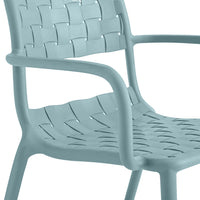 Em Weave Dining Chair Steely Green